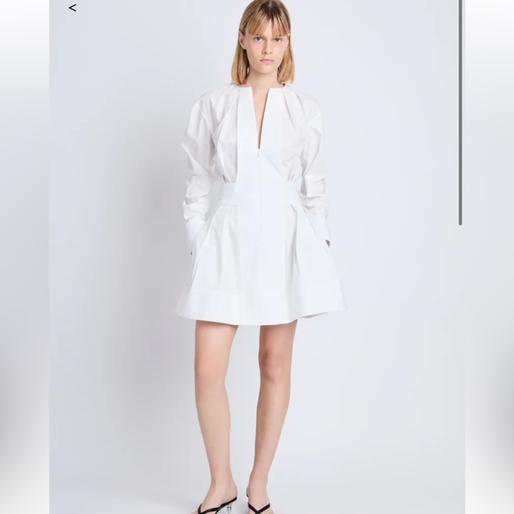 Proenza Schouler The Eileen Dress in Eco Poplin - Picture 1 of 12